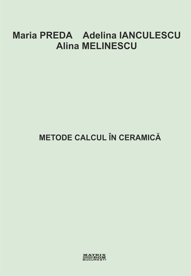Metode de calcul in ceramica | Editura Matrix Rom