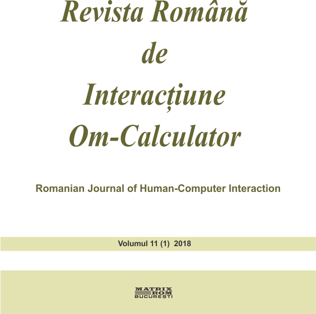 Revista română de interacțiune om-calculator 1/2018 | Editura Matrix Rom