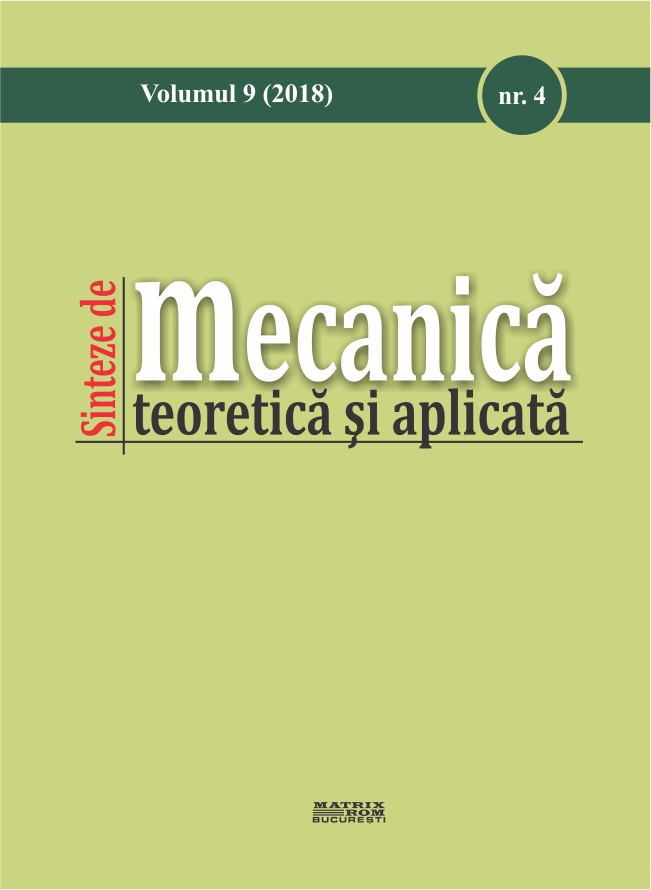 Sinteze de mecanica teoretica si aplicata 4/2018 | Editura Matrix Rom