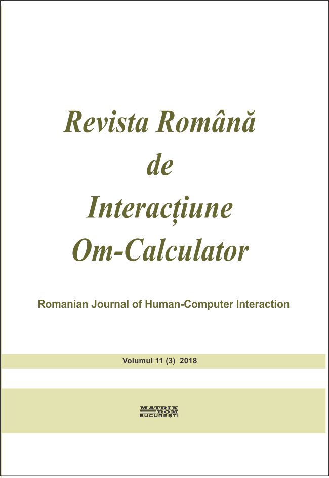 Revista română de interacțiune om-calculator 3/2018 | Editura Matrix Rom